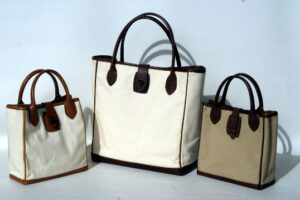 Canvas/leather purses